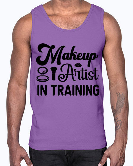 makeup artist in training 15#-makeup Cotton Tank