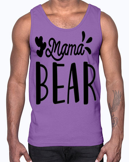 mama bear 171#- bears - animals- Cotton Tank