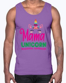 mama unicorn 291#- unicorn- Cotton Tank
