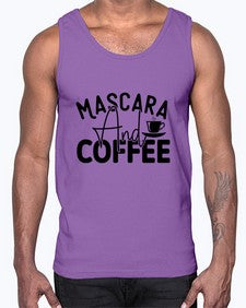 mascare and coffee 1373#- tea- Cotton Tank