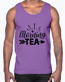 morning tea 1405#- tea- Cotton Tank