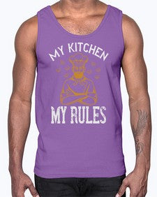 my kitchen my rules 353#- cooking- Cotton Tank
