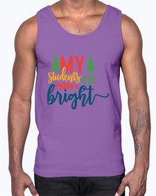 my students are merry bright Style 296#- teacher- Cotton Tank