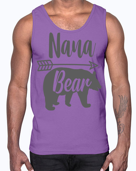 nana bear 199#- bears - animals- Cotton Tank