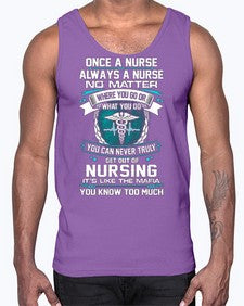 once a nurse 1286#- nurse- Cotton Tank