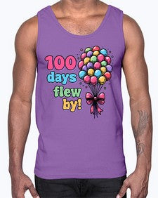 one hundred Day of School 563#- one hundred days- Cotton Tank