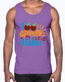 one hundred days with my tribe 588#- one hundred days- Cotton Tank