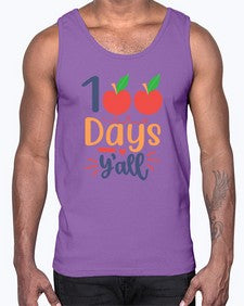 one hundred days yall 589#- one hundred days- Cotton Tank