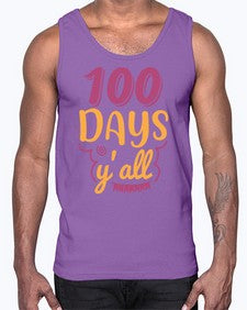 one hundred days yall 591#- one hundred days- Cotton Tank