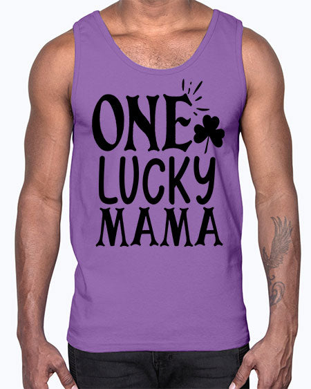 one lucky mama Style 34#- autism- Cotton Tank