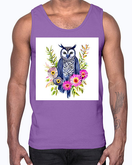 owl 20#- owl- Cotton Tank