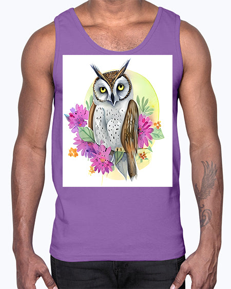 owl 24#- owl- Cotton Tank