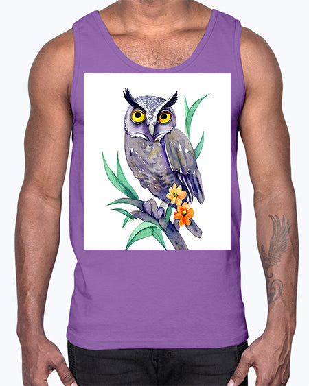 owl 28#- owl- Cotton Tank
