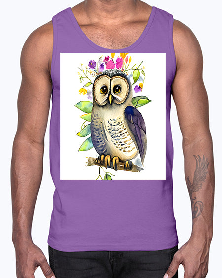 owl 30#- owl- Cotton Tank