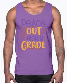 peace out eighth grade 616#- eighth grade- Cotton Tank