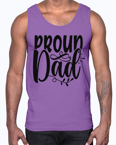 proud dad Style 37#- autism- Cotton Tank