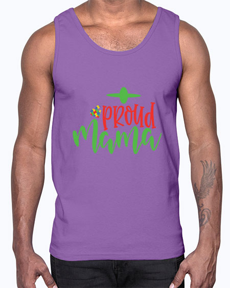 proud mama Style 38#- autism- Cotton Tank