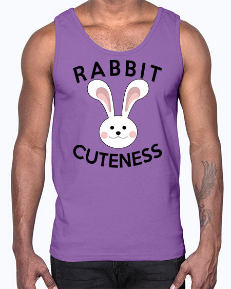 rabbit cuteness- rabbit- Cotton Tank