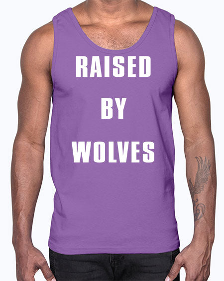 raised by wolves- wolf- Cotton Tank