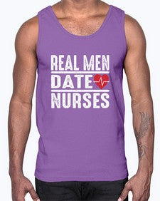 real men date nurses 1348#- nurse- Cotton Tank