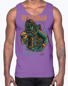 retroman 1017#- art pop art- Cotton Tank