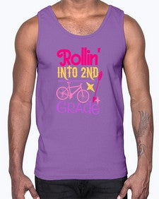 rollin into second grade 783#- second grade- Cotton Tank
