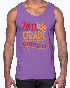 second grade nailed it 828#- second grade- Cotton Tank