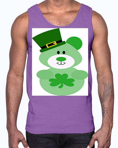 shamrockbear 249#- bears - animals- Cotton Tank