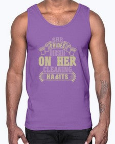 she prides hereself on her cleaning habits Style 353#- cleaner- Cotton Tank