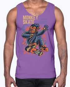 skate monkey ytbpr 1045#- art pop art- Cotton Tank