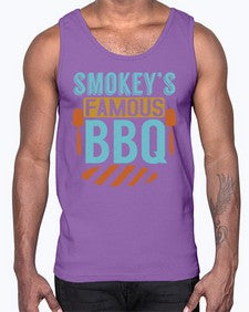 smokeys famous bbq 403#- bbq- Cotton Tank