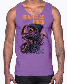 source reaper as biker 1102#- art pop art- Cotton Tank