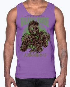 source walking zombie 1103#- art pop art- Cotton Tank