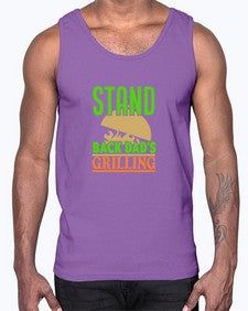 stand back dads grilling 1565#- bbq- Cotton Tank