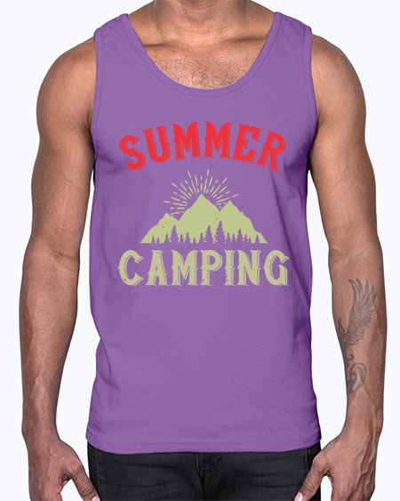 summer camping  82#- summer- Cotton Tank
