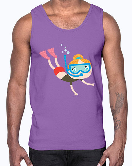 summer characters 61#- summer- Cotton Tank
