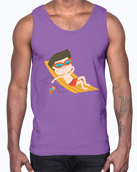 summer characters 62#- summer- Cotton Tank