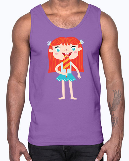 summer characters 64#- summer- Cotton Tank