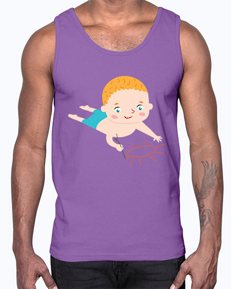 summer characters 65#- summer- Cotton Tank