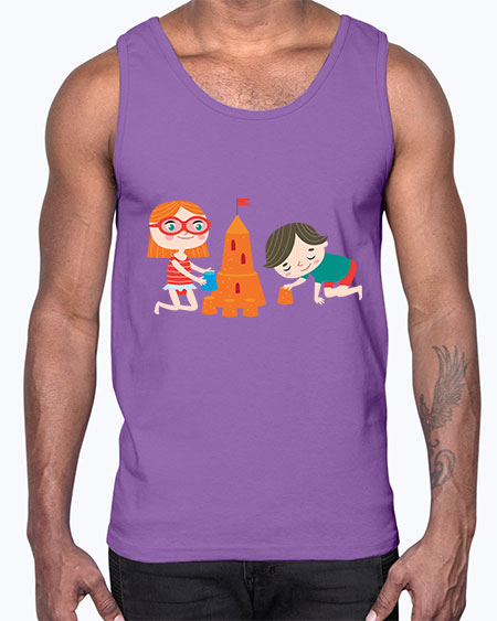 summer characters 66#- summer- Cotton Tank