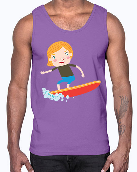 summer characters 70#- summer- Cotton Tank