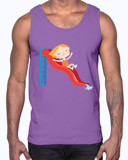 summer characters 74#- summer- Cotton Tank