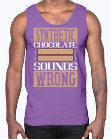 synthetic chocolate sounds wrong 411#- chocolate- Cotton Tank