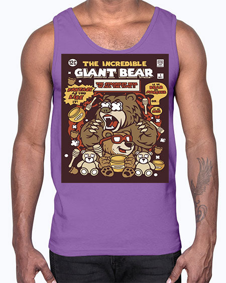 the incredible bear 271#- bears - animals- Cotton Tank