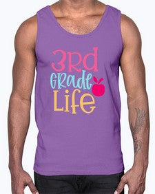 third grade life design 966#- third grade- Cotton Tank