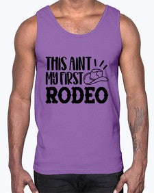 this aint my first rodeo 1162#- western- Cotton Tank