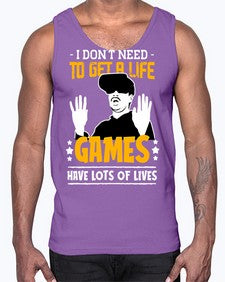 to get a life game 159#- video games- Cotton Tank