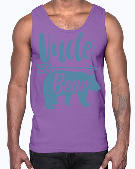 uncle bear 285#- bears - animals- Cotton Tank