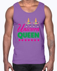 unicorn queen 481#- unicorn- Cotton Tank