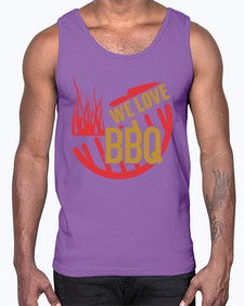 we love bbq 459#- bbq- Cotton Tank